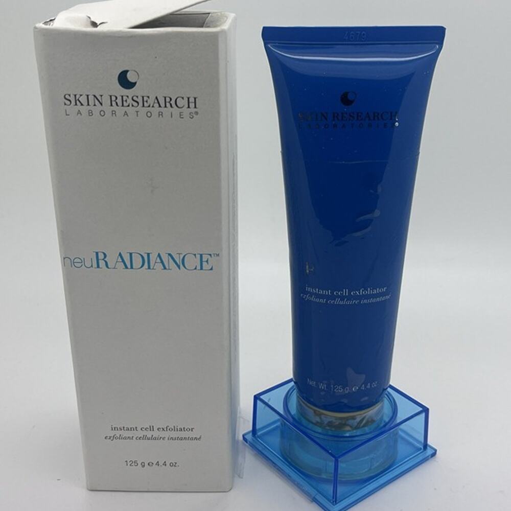 New - Open Box - SKIN RESEARCH LABORATORIES Neu Radiance Instant Cell Exfoliator